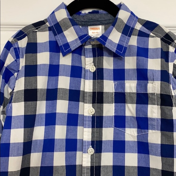Gymboree Boys Button Down Paid Shirt Size S(5-6) - Picture 2 of 8
